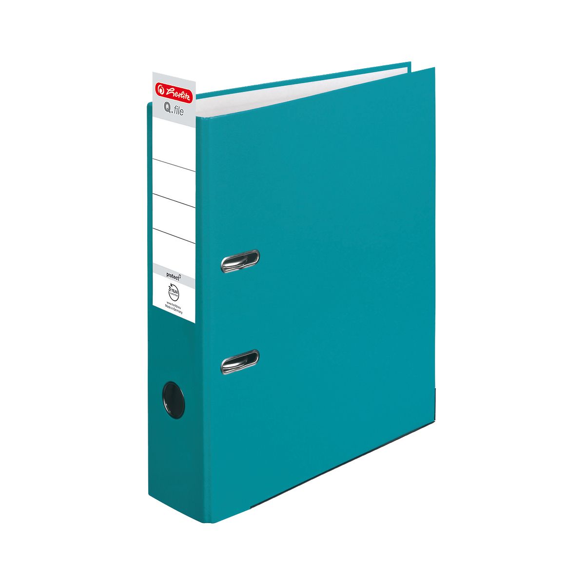 Segregator dźwigniowy Herlitz Q. file Standard 50016259 A4 turkusowy (300005001)