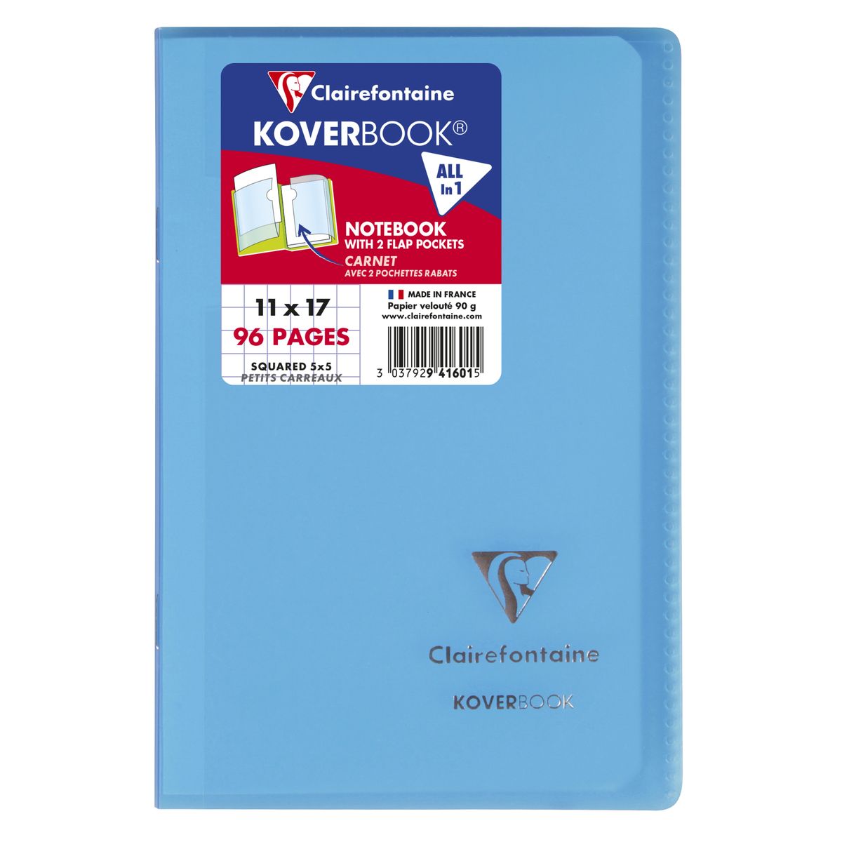 Zeszyt Clairefontaine 48k. 90g kratka [mm:] 110x170 (941601C CF)