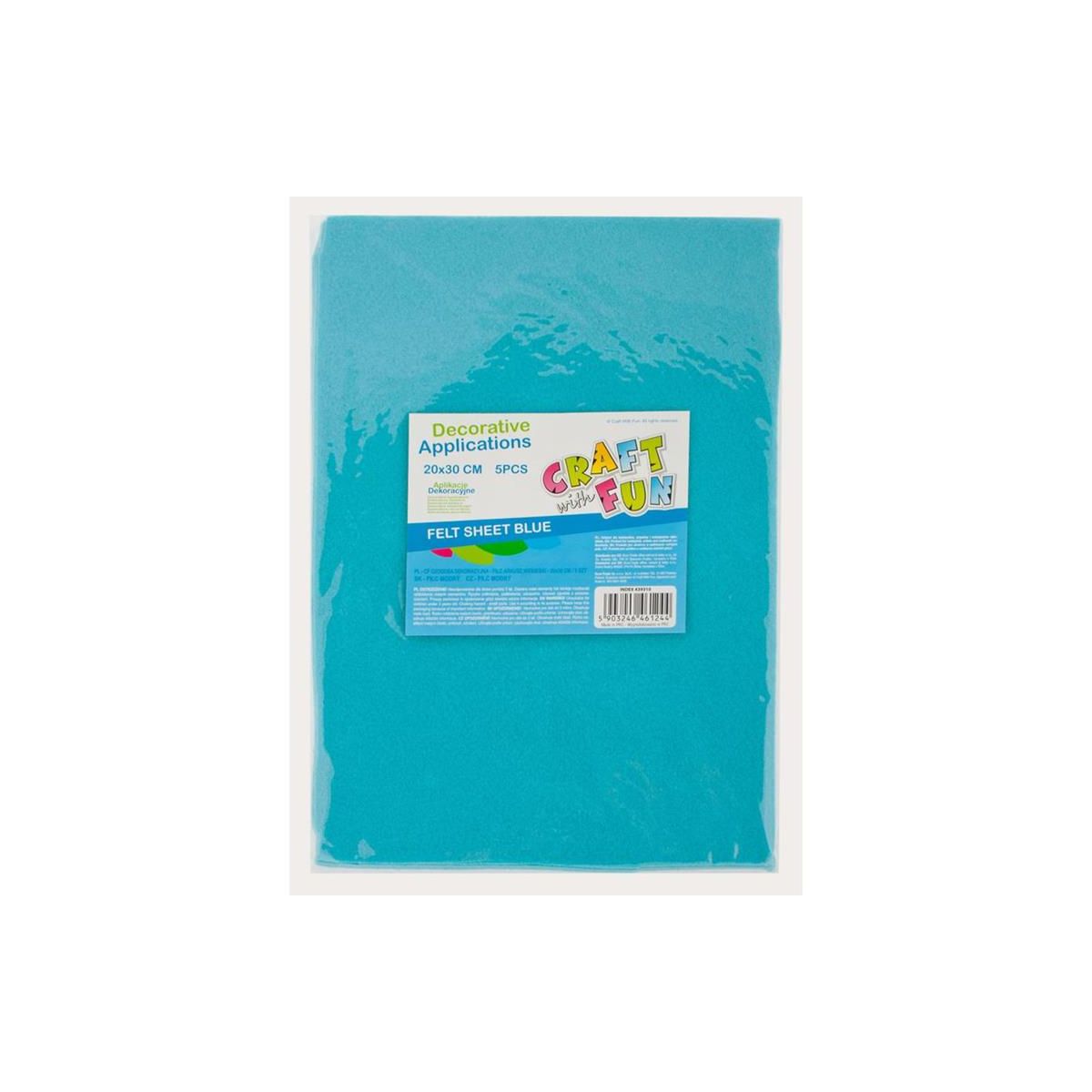 Ozdoba filcowa Craft with Fun 20x30x5szt nieb 20x30 (439310)