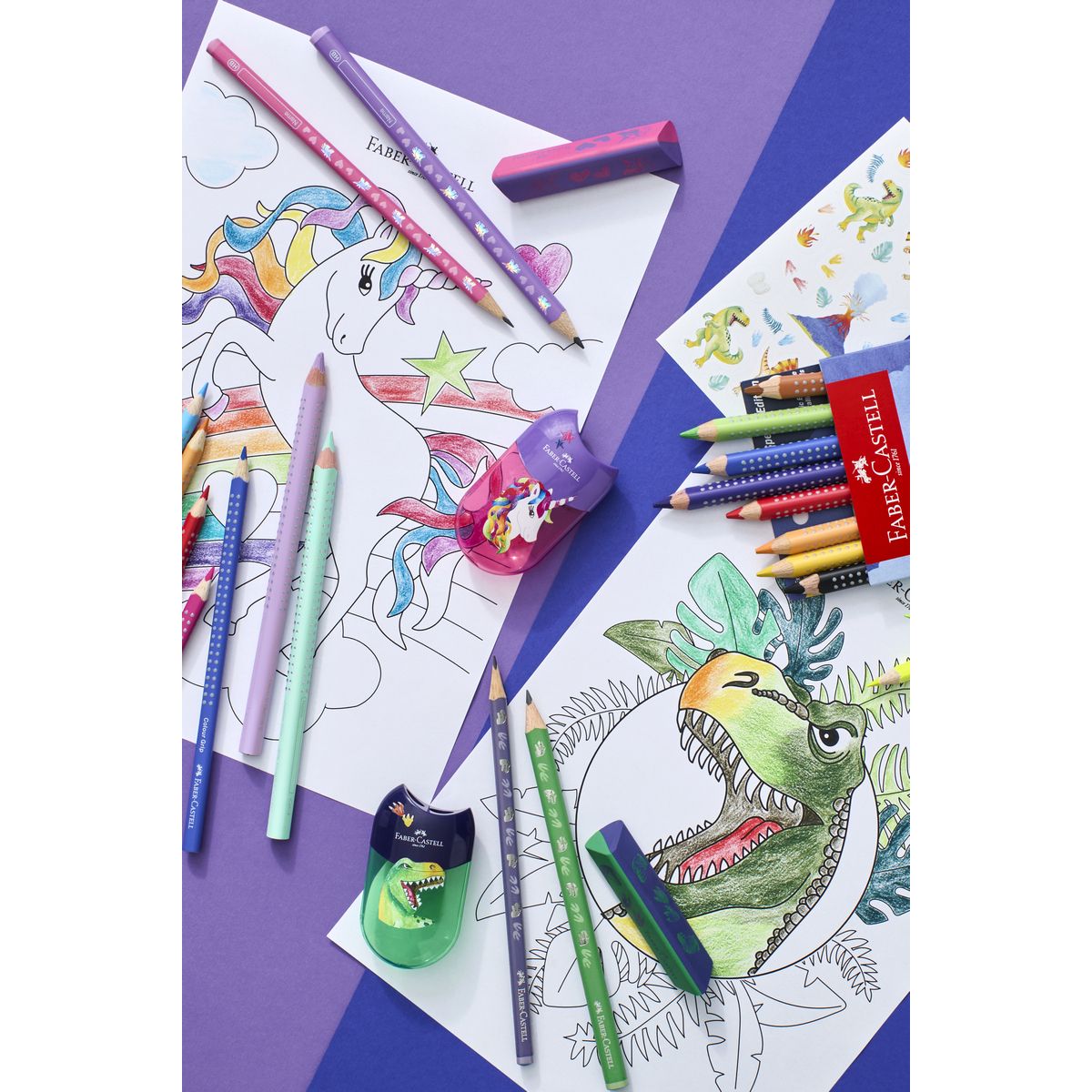 Display Faber Castell edycja jednorożec i dinozaury (111560 FC)