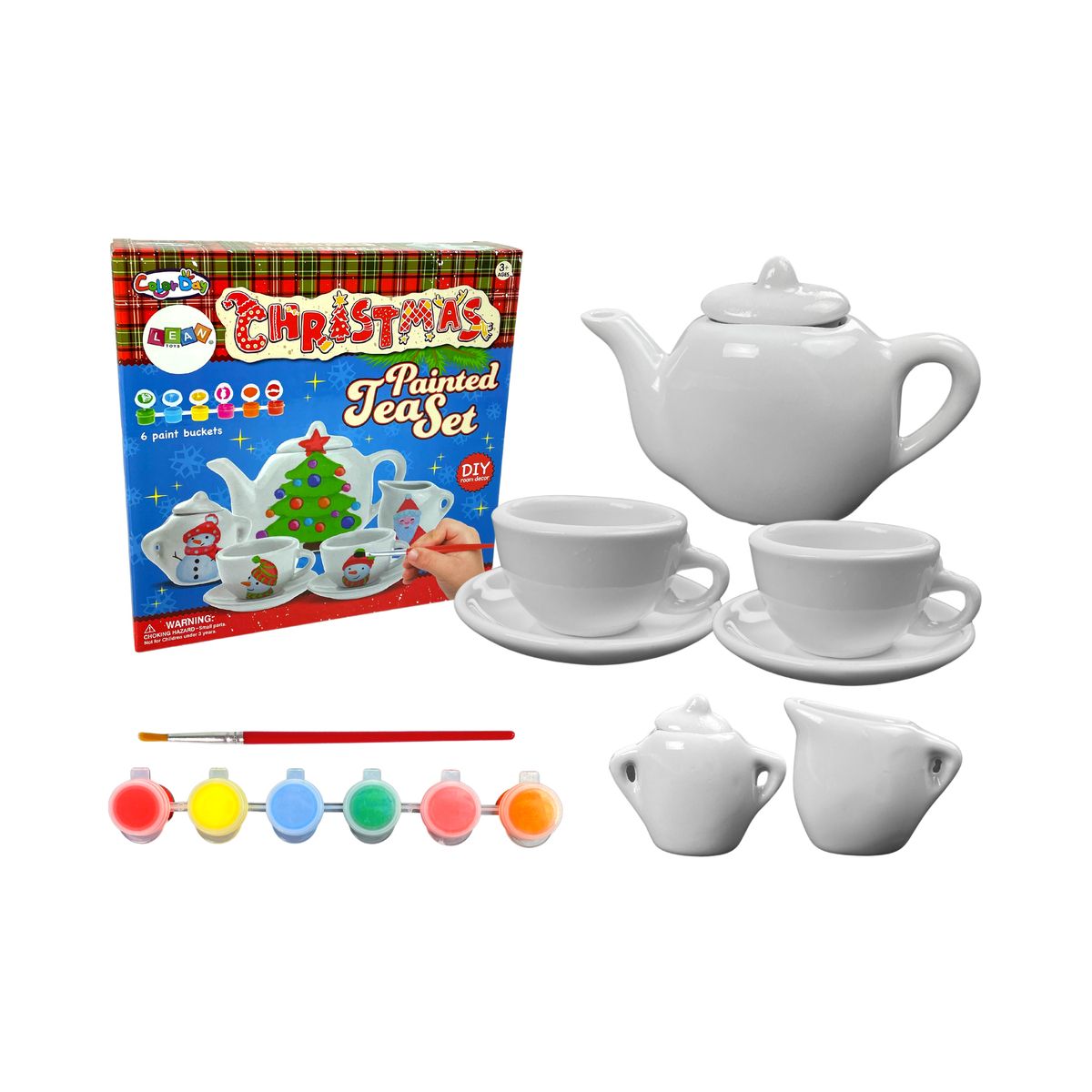 Zestaw kreatywny dla dzieci Świąteczny Zestaw Kreatywny DIY Malowanie Porcelany Lean (10897)