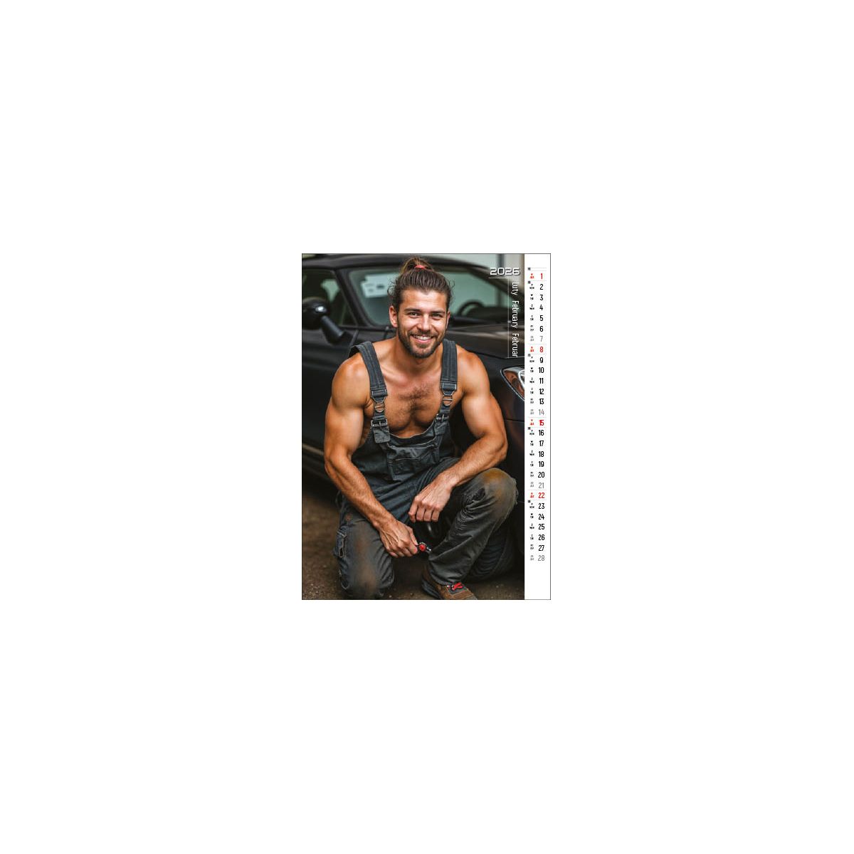 Kalendarz ścienny MAN, PASSION&WORK 13- planszowy 300mm x 350mm Jotan (WPK148)