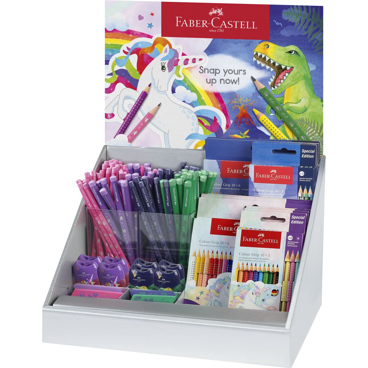 Display Faber Castell edycja jednorożec i dinozaury (111560 FC)