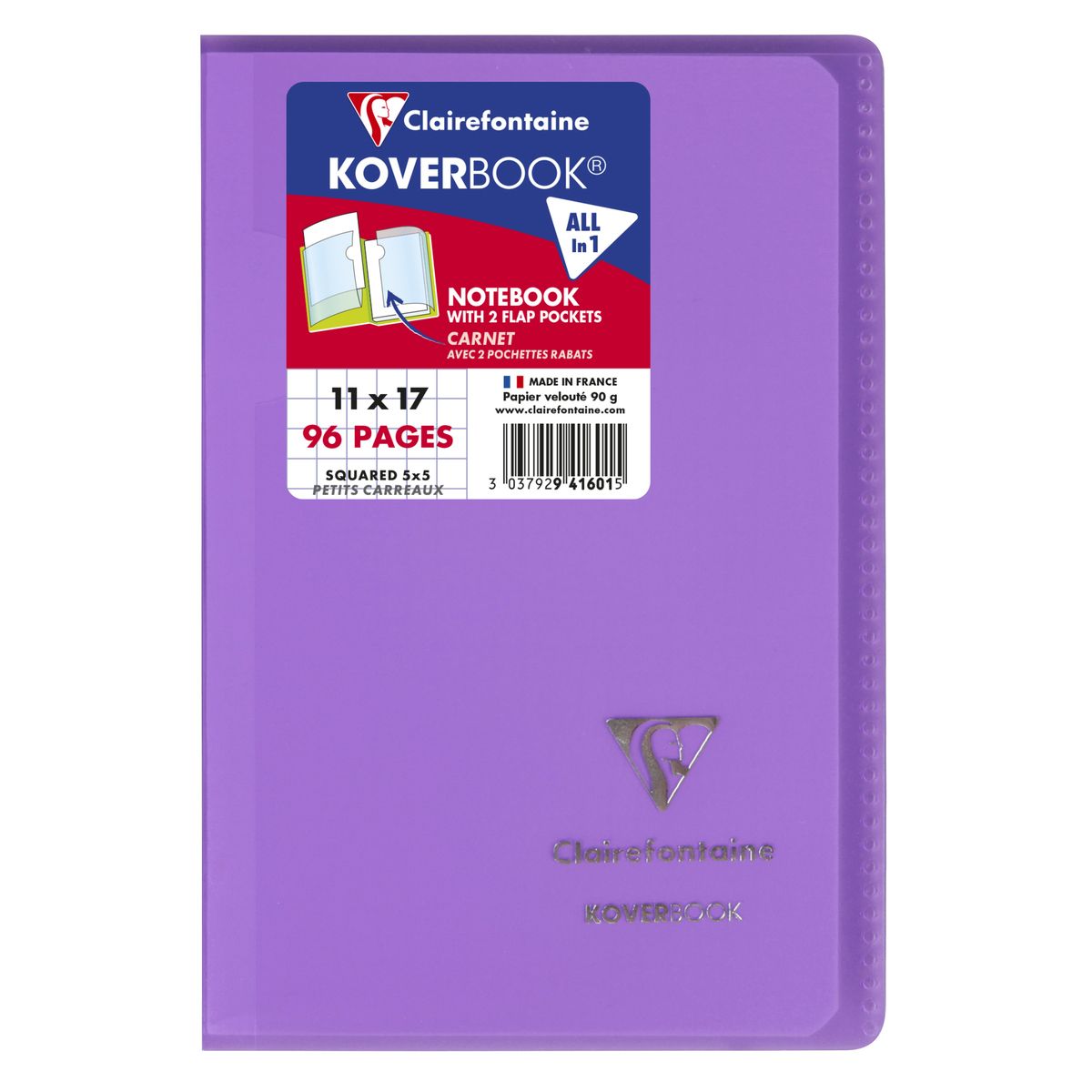 Zeszyt Clairefontaine 48k. 90g kratka [mm:] 110x170 (941601C CF)