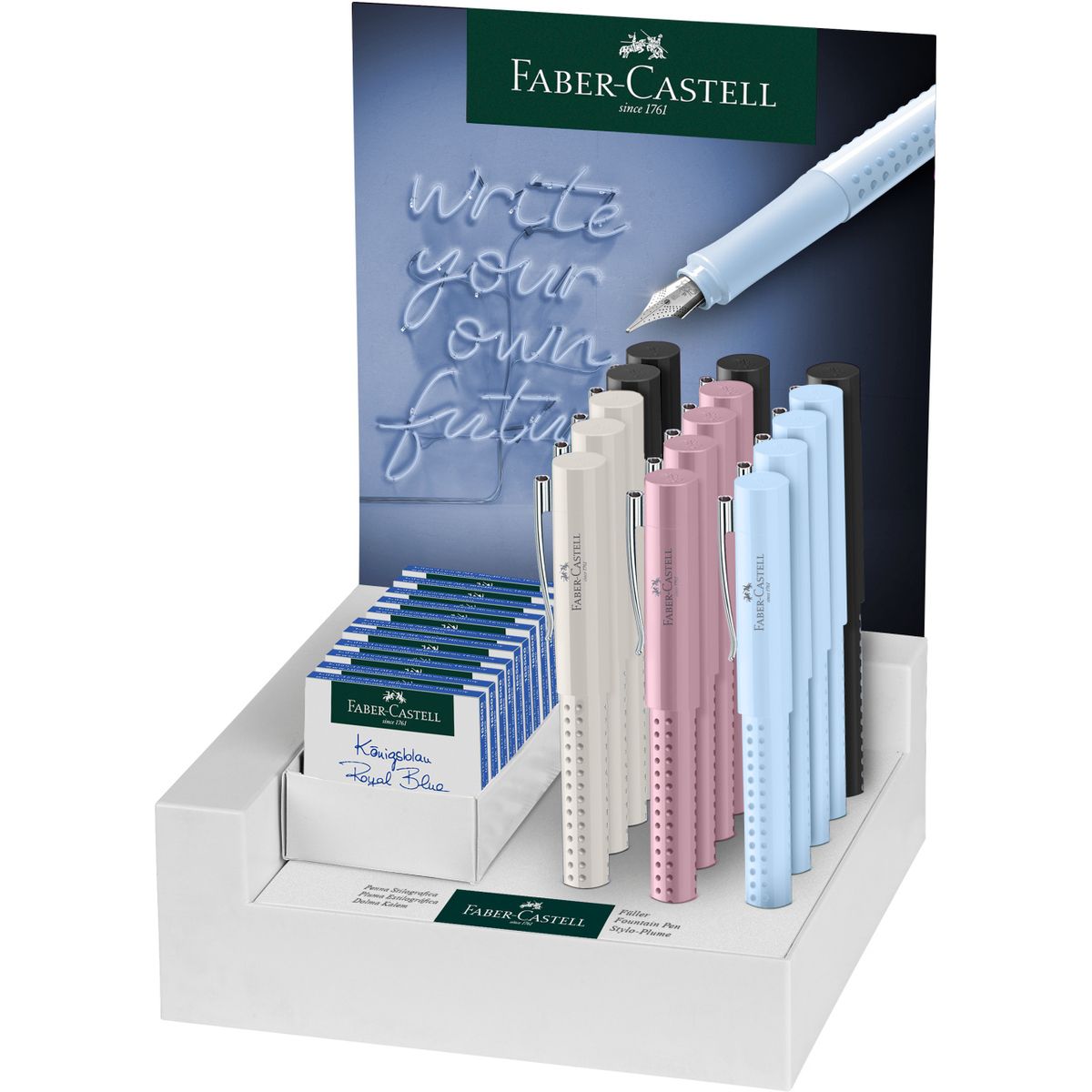 Display Faber Castell pióro wieczne grip 2010 Harmony 15 szt (140859 FC)