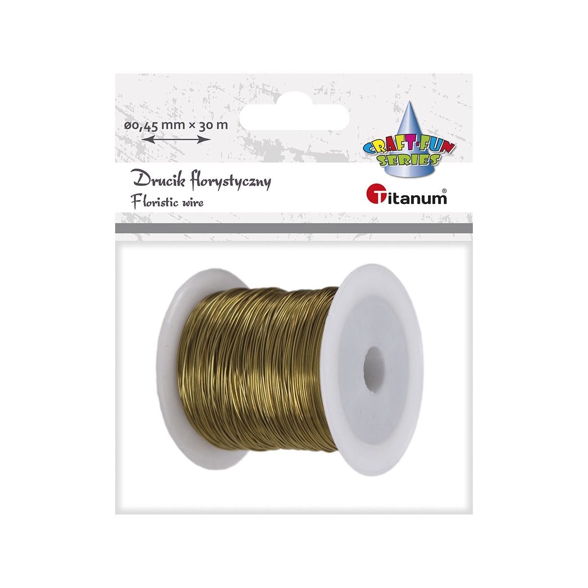Drucik Titanum Craft-Fun Series florystyczny kolor: złoty 30 m (339369)
