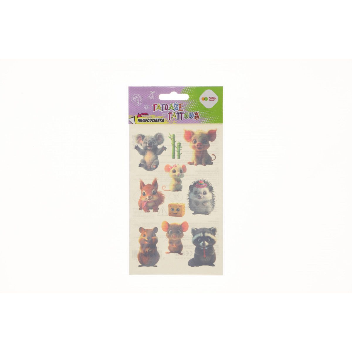 Tatuaż Happy Color zmywalny Cut Animals (HA 4261 1020-KA01)