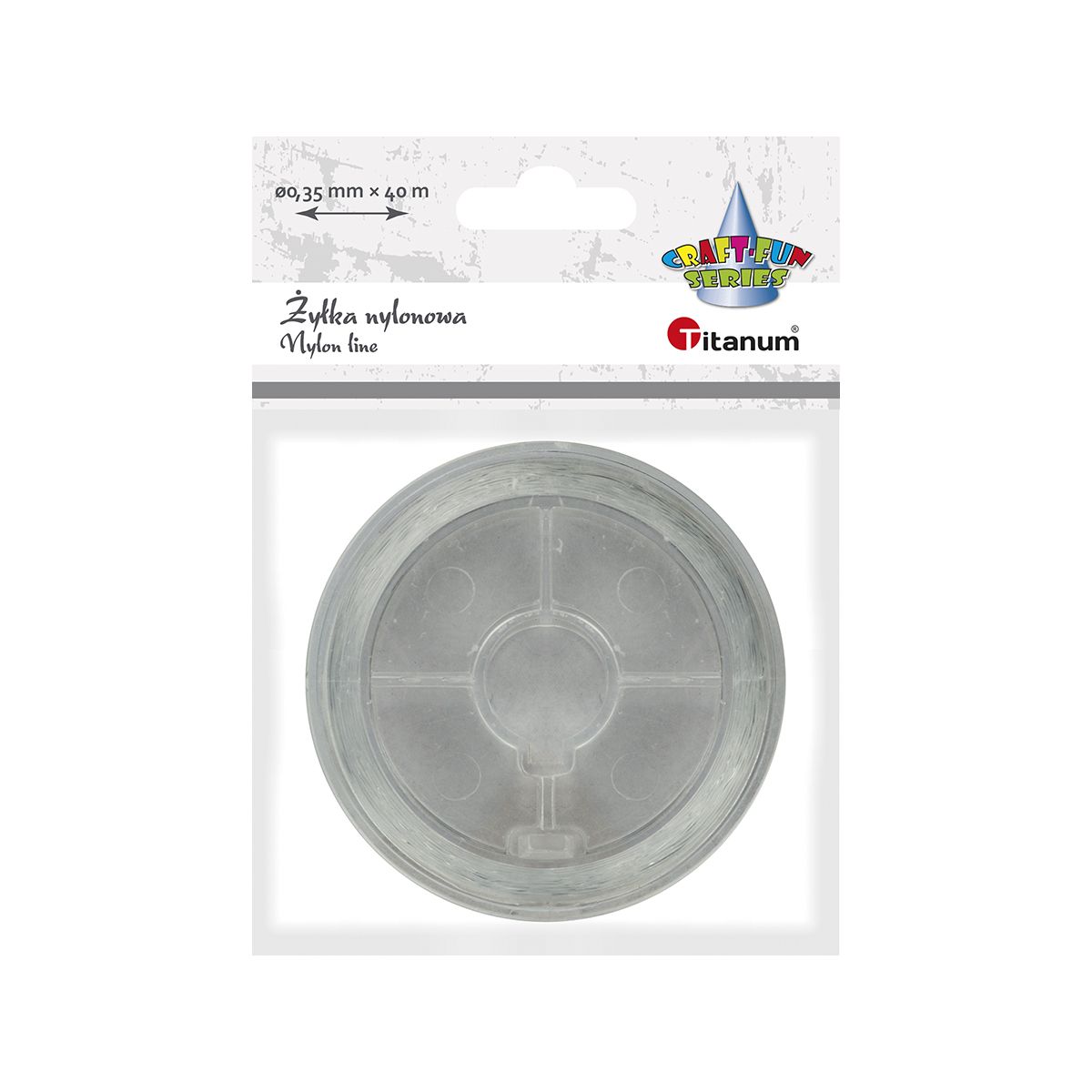 Żyłka ozdobna Titanum Craft-Fun Series 0,35 mm x 40 m przezroczysta (nylon)