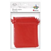 Organza Craft-Fun Series Woreczki z organzy czerwone Titanum (25BJ033127-6)