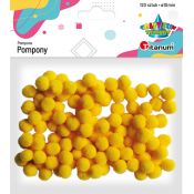 Pompony Titanum Craft-Fun Series żółty 120 szt (0126Y)