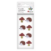 Kryształki Craft-Fun Series muchomorki, jeże mix Titanum (25MH0302)