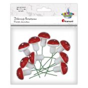 Ozdoba styropianowa Craft-Fun Series muchomor na druciku Titanum (20CR0312-63)