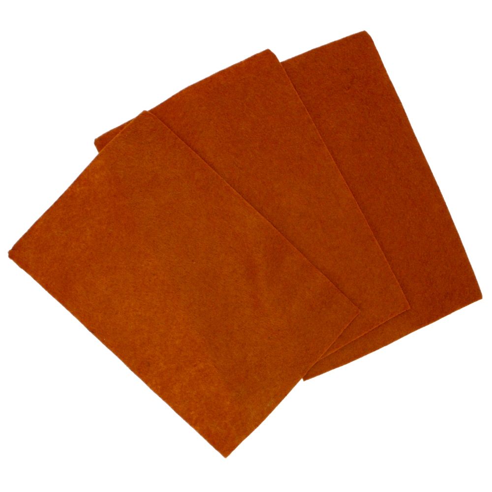 Ozdoba filcowa Craft with Fun 20x30x5szt brąz 20x30 (439311)