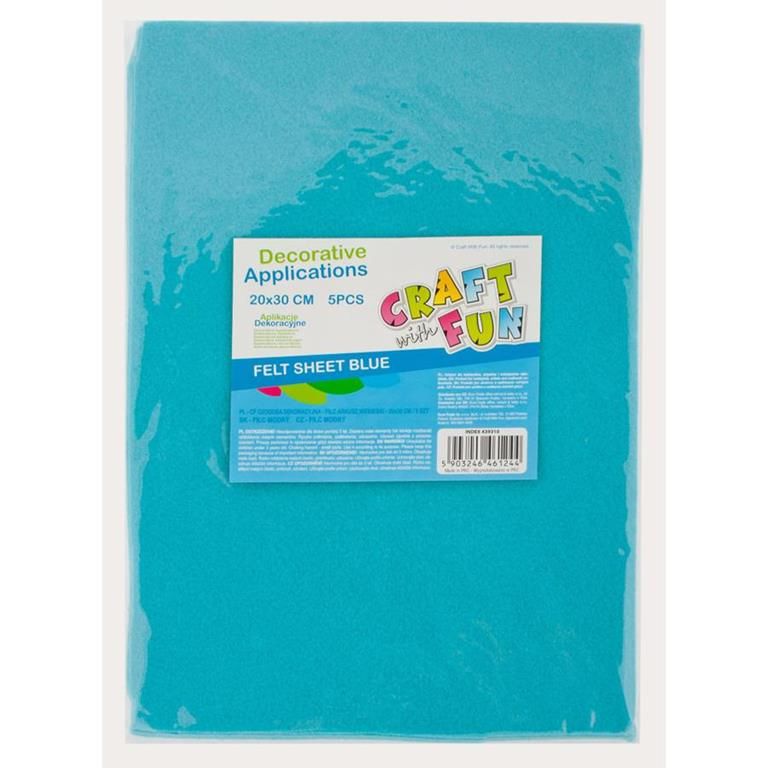 Ozdoba filcowa Craft with Fun 20x30x5szt nieb 20x30 (439310)